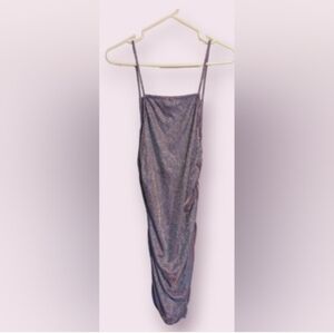 H&M Shimmering Purple Spaghetti Strap Dress
